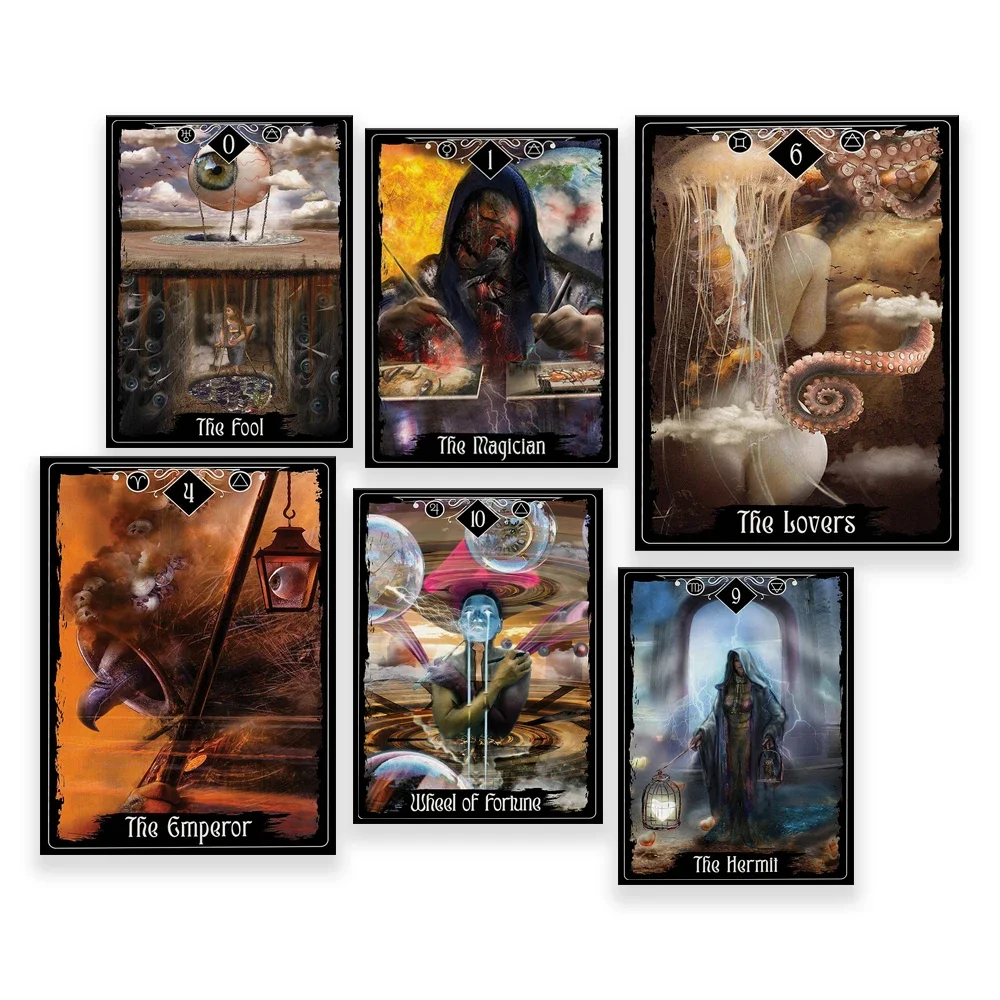 Strength Tarot Card | The Hermit Tarot Card |Wheel of Fortune Tarot Card Print | Printable tarot poster | Esoteric home decor