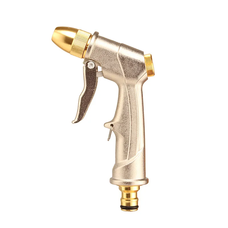 High Pressure Water Spray Gun Metal Brass Nozzle Garden Hose Pipe Lawn Car Wash Sprayer Sprinkler Car Wash Tool Water Guns