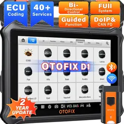 CODE: AEFR100  OTOFIX-Scanner de Diagnostic D1 PRO, Codage ECU, Contrôle Bidirectionnel, Canineau DoIP, Mise à Jour de 2 Ans, Canineau DoIP, Canonique Guidé
