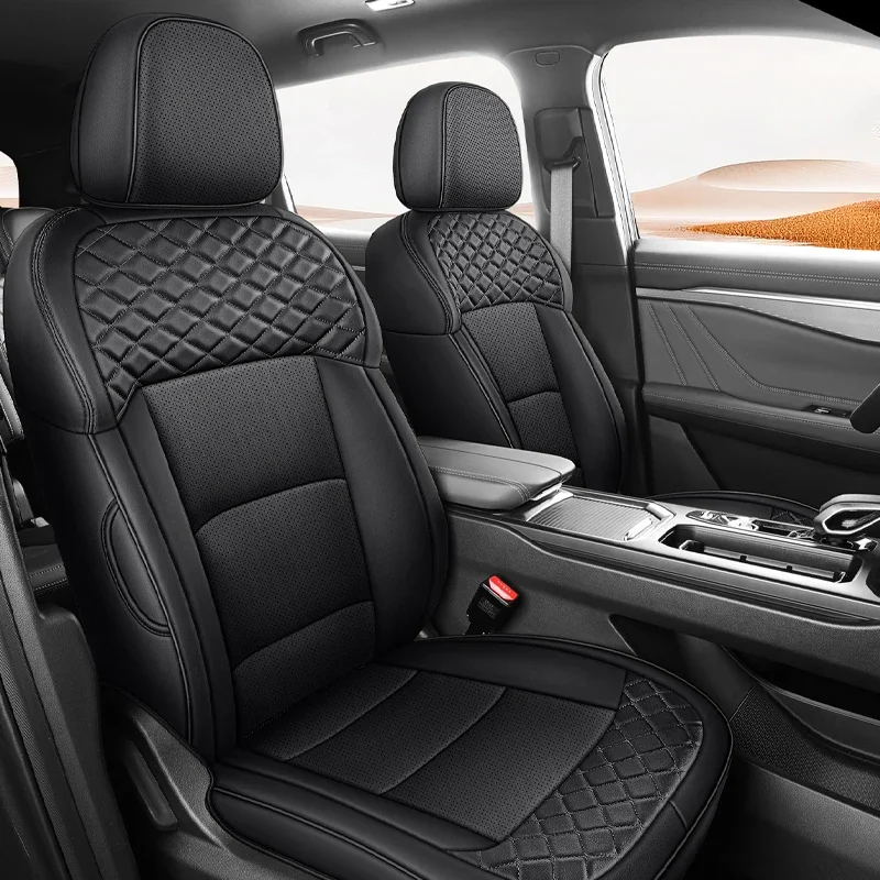 Car Seat Cover Specific Customize for Geely Okavango 2022-2025 geely Haoyue Artificial Leather Full Covered on All 3 Rows 7 Seat