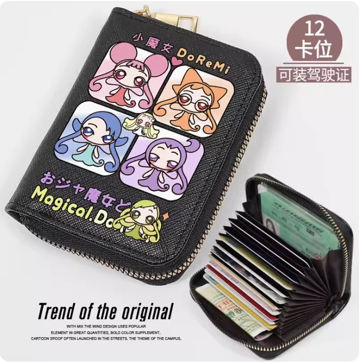 Anime Magical Doremi Fashion Wallet PU Purse Card Coin Zipper Cash Holder Bag Cosplay Gift B332