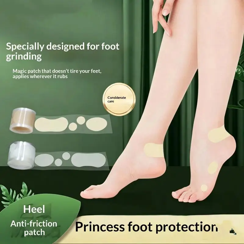 Anti-wear Foot Patches Women Men Invisible Gel Heel Protector Foot Care Adhesive Patch Stickers Cushion Foot Care Tool