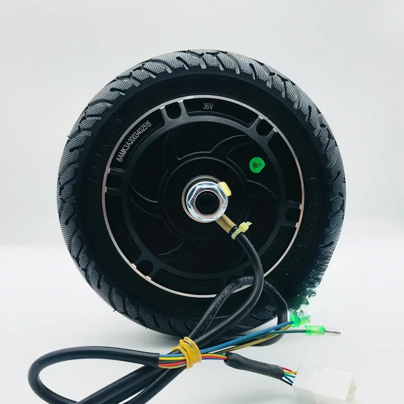 8 inch 24V36V48V350W electric scooter modified parts: motor, small dolphin brushless hub motor, hub brake