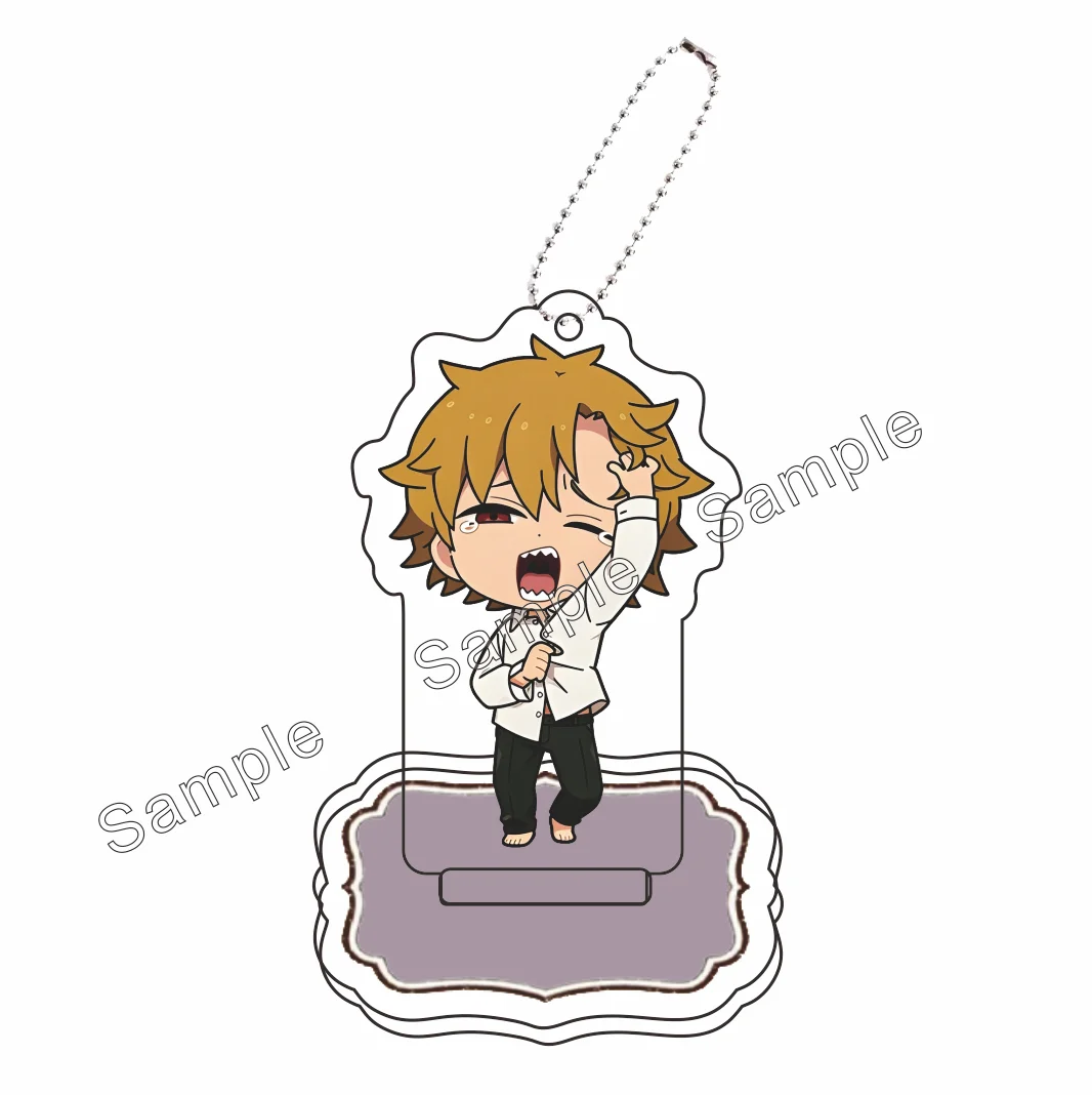 Anime Chainsaw Man Denji Acrylic Figure Stand 6cm Double Sided Print Desktop Decor Collectible Keychain Gift for Fans