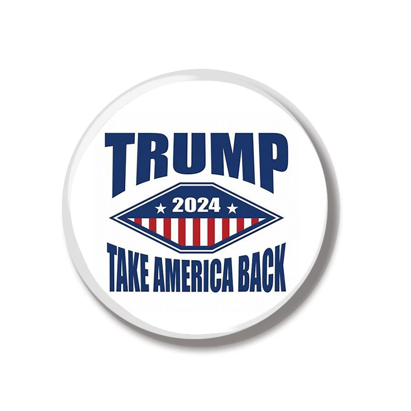 44MM Trump 2024 Pin Soft Button Pin Jewelry Creative Badge Cartoon Brooch Lapel Pin Bag Backpack Hat Decoration