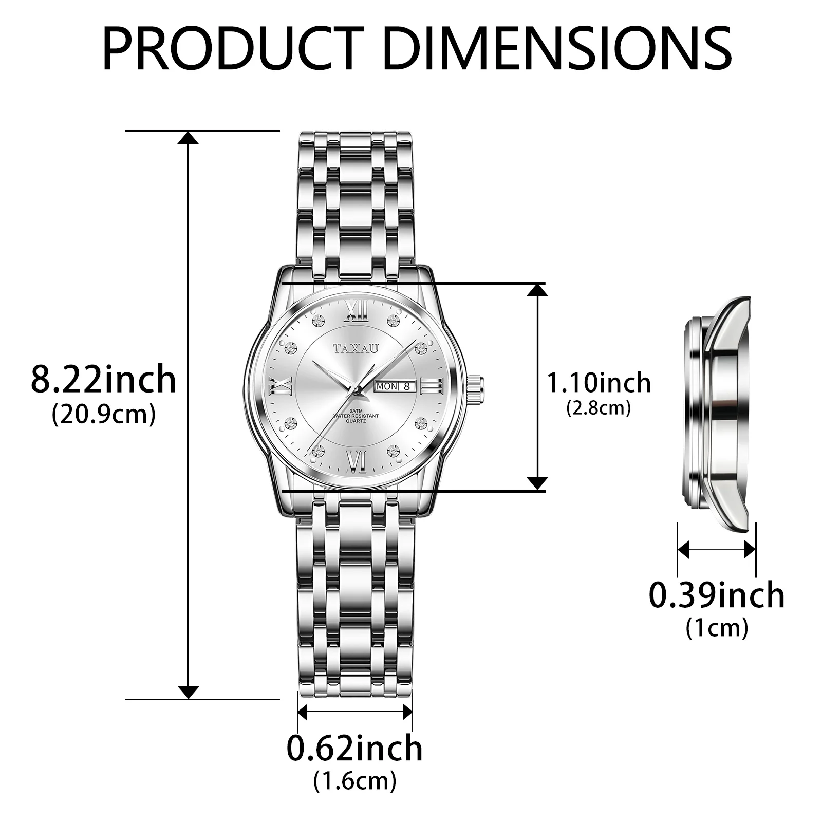 TAXAU New Best Selling Trend Women Watches Waterproof Luminous Stainless Steel Quartz Watch Women Elegant Fashion Ladies Watch