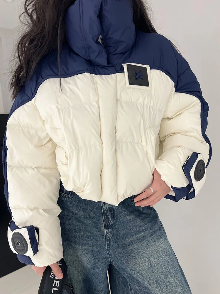 New Short Down Jacket For Autumn/Winter 2023 High Quality Designer Women\'s Clothing Sleeves Detachable Sweet Down Jacket Tops