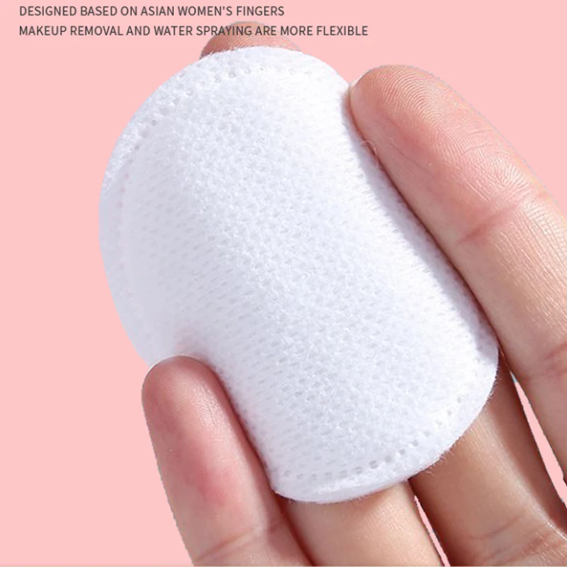 100/200 قطعة من وسادات إزالة المكياج الدائرية الناعمة والمسامية على الوجهين تستخدم لتنظيف الوجه اليومي #3