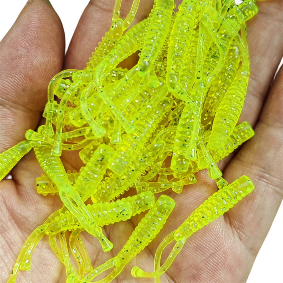 MUKUN 20PCS Mini Ajing Weiche Angeln Köder 0,4g/40mm Weichen Wurm Jigging Wobbler Künstliche Angeln Zubehör – Detail 12