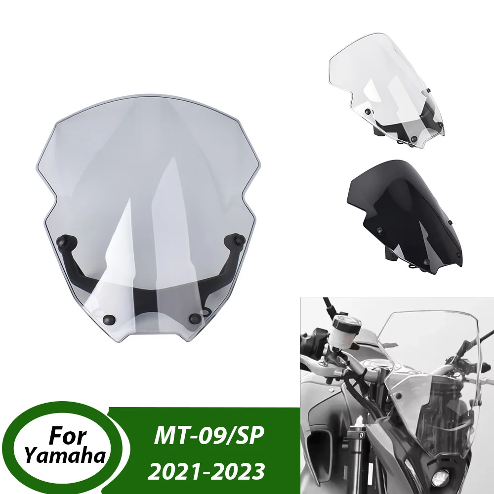 

MT 09 SP Windshield Windscreen Wind Deflector Front Air Screen Shield For Yamaha MT-09 2021-2023 MT09 SP Motorcycle Accessories