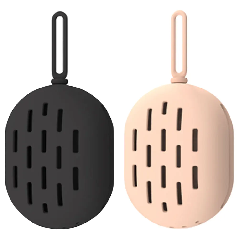 

2pcs Makeup Sponge Holder Silicone Beauty Egg Storage Containers Travel Puff Case Tool Box Lightweight Compact Design