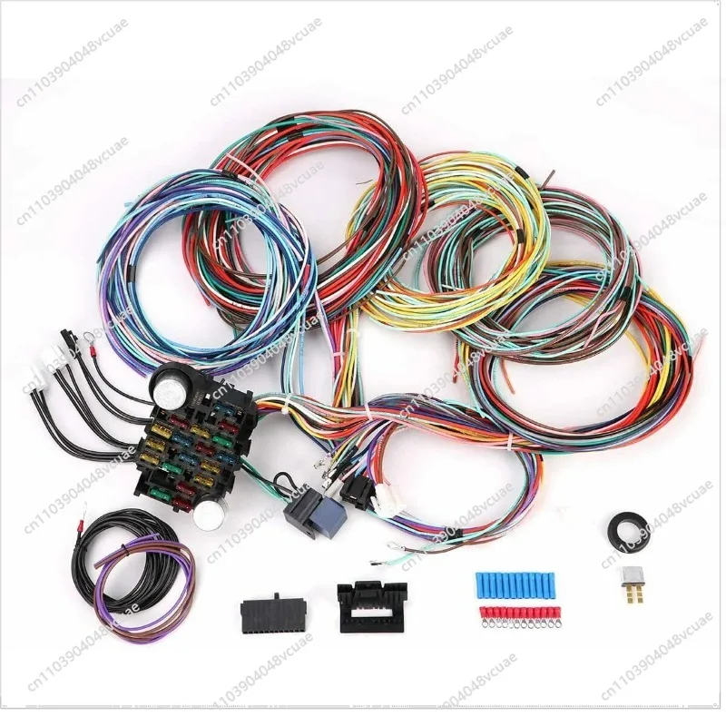 For 21 Circuit Harness Street Heat, Universal Wire Kit XL Wire, Auto Parts