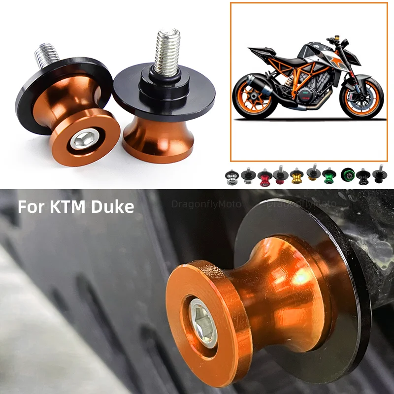 2023 New Fit For KTM DUKE 790 790Adventure 790 Adventure/R ADV Motorcycle SwingArm Sliders Spools CNC Swing Arm Stand Screws M10