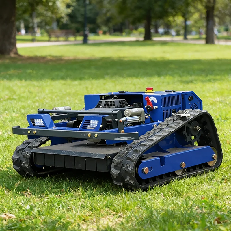

Customized Efficient four stroke tracked zero turn remote control cordless lawn mower with cutting width of 550mm