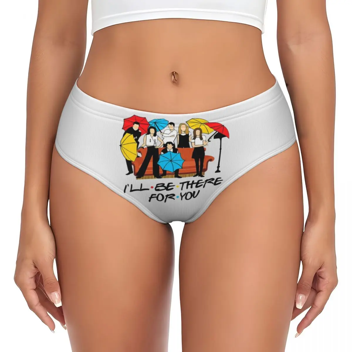 Custom I Will Be The Refor You Brief Panties for Women Comfort Stretch Friends TV Show Underwear