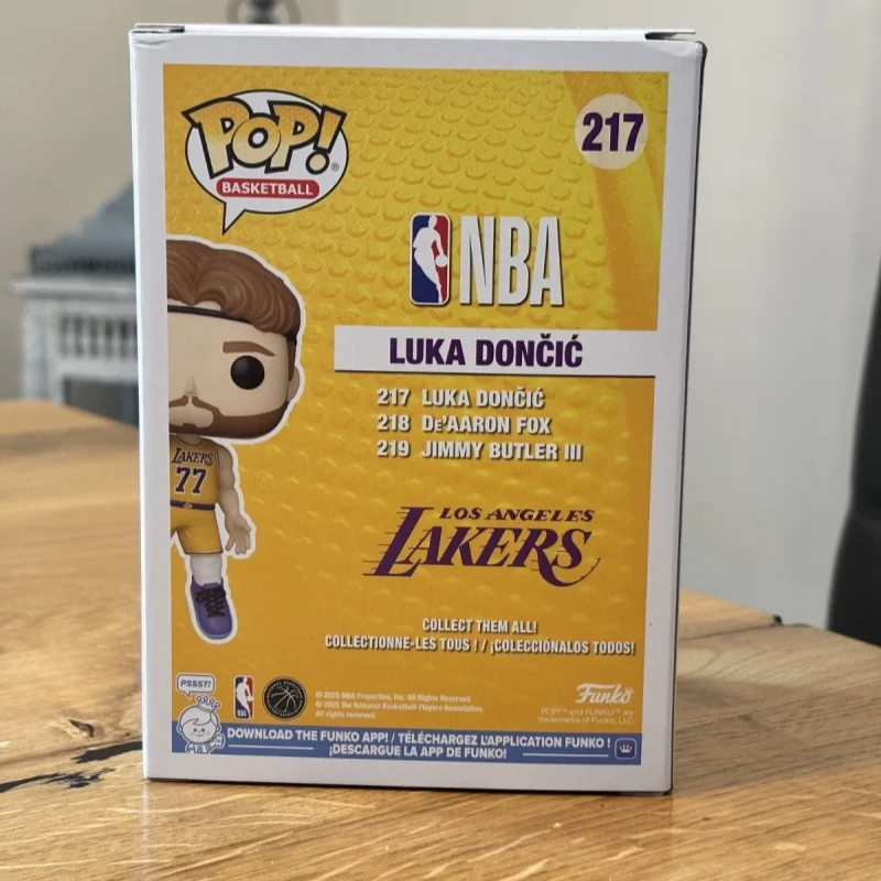 Official Funko Pop! Nba Luka Doncic # 217 Action Figure Genuine Figures Decor Model Limited Edition Collection Toys Kid Gifts view 4