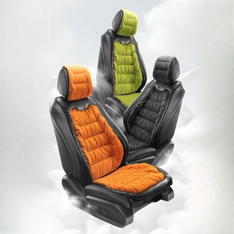 Luxury Plush Car Seat Covers Full Set Warmth Car Seat Cushion Auto Interior Accessories Car Seat Protector Four Season Universal