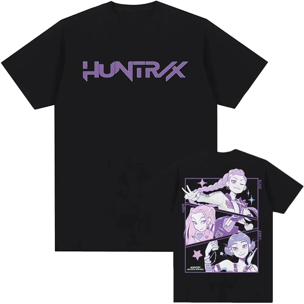 

KPop Demon Hunters Tshirts Summer Cotton Loose Female Male Oversized T-shirt Streetwear Hip Hop Fashion Casual T Shirt Men Tees