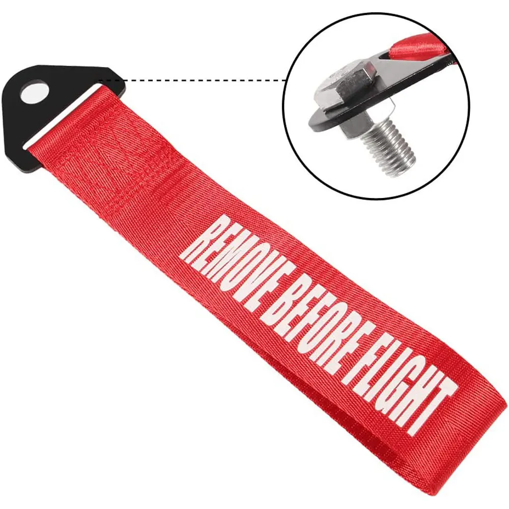 Alta Resistência Corrida Tow Strap, Universal Cinto De Carro, Correia De Nylon, Corda De Tração, Gancho De Reboque Para Amortecedor Dianteiro Ou