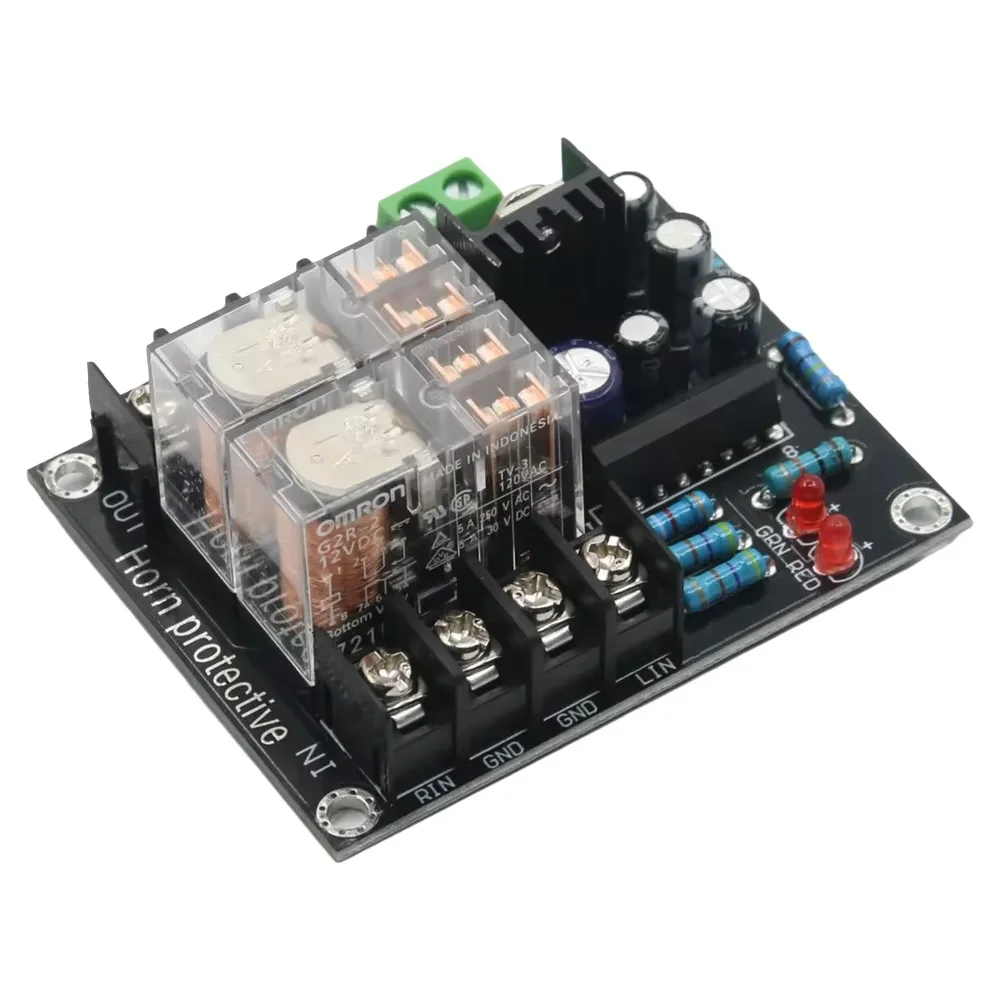 HiFi Audio Power Amplifier UPC1237 Double Parallel Japan Omron Relay Speaker Protection Board
