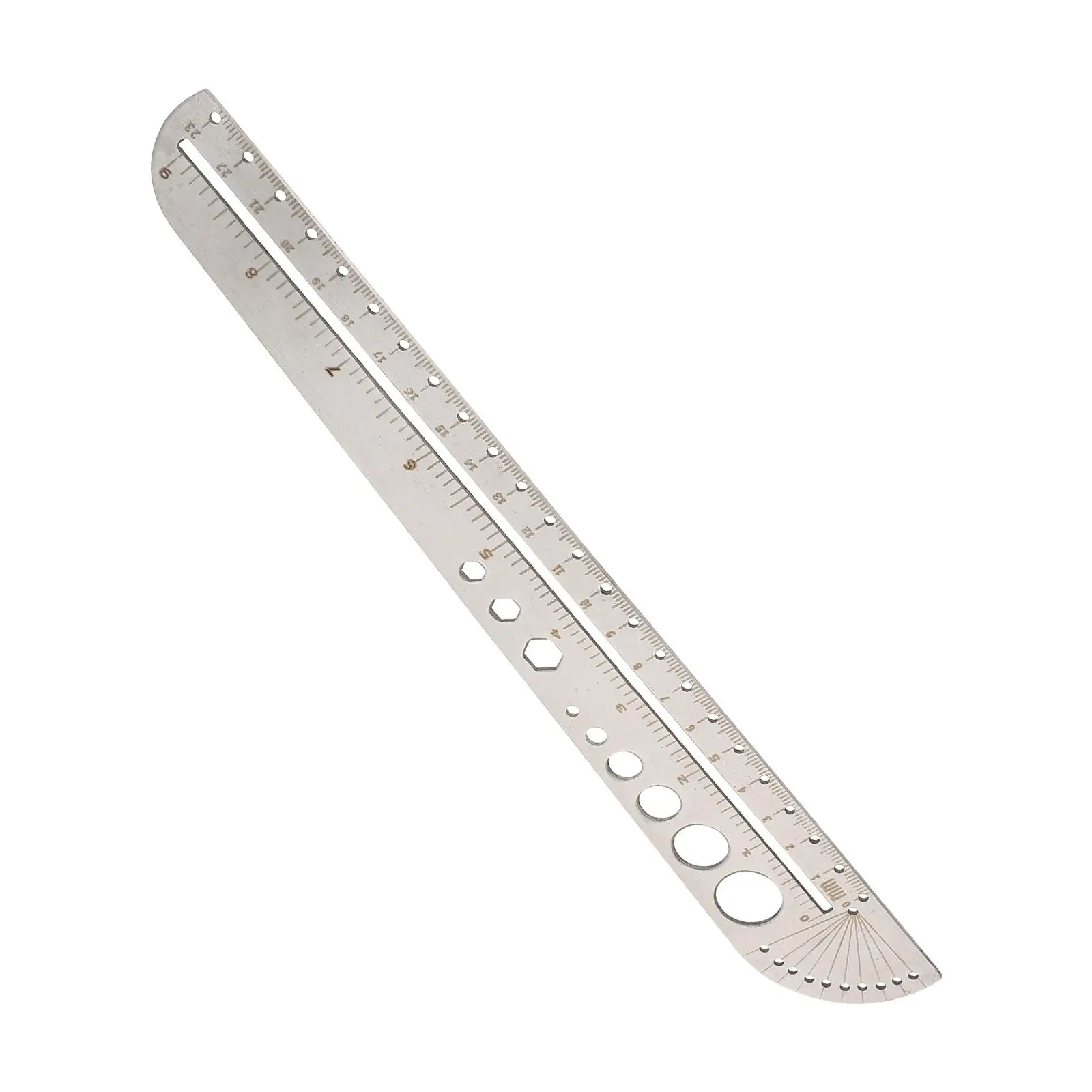 

Centimeter Multifunctional Protractor Ruler Measuring Woodworking Mechanical Stainless Steel Engineering