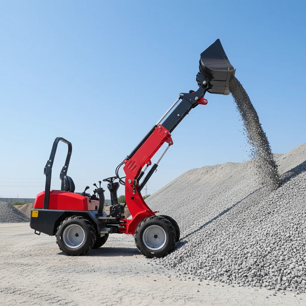 

High Efficiency Mini Telescopic Wheel Loader Compact Telehandler Telescopic Boom Loader For Farm Use