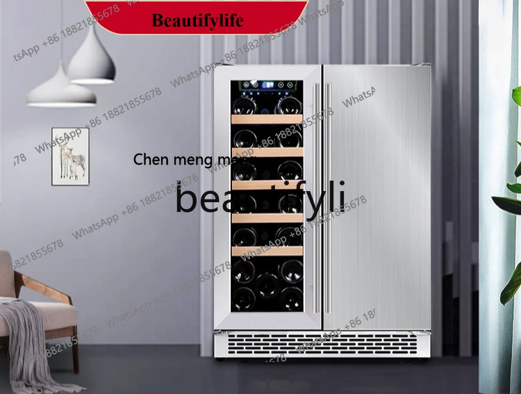 X  D150 Constant temperature wine cabinet, household, air-cooled and frost-free stainless steel intelligent refrigeration