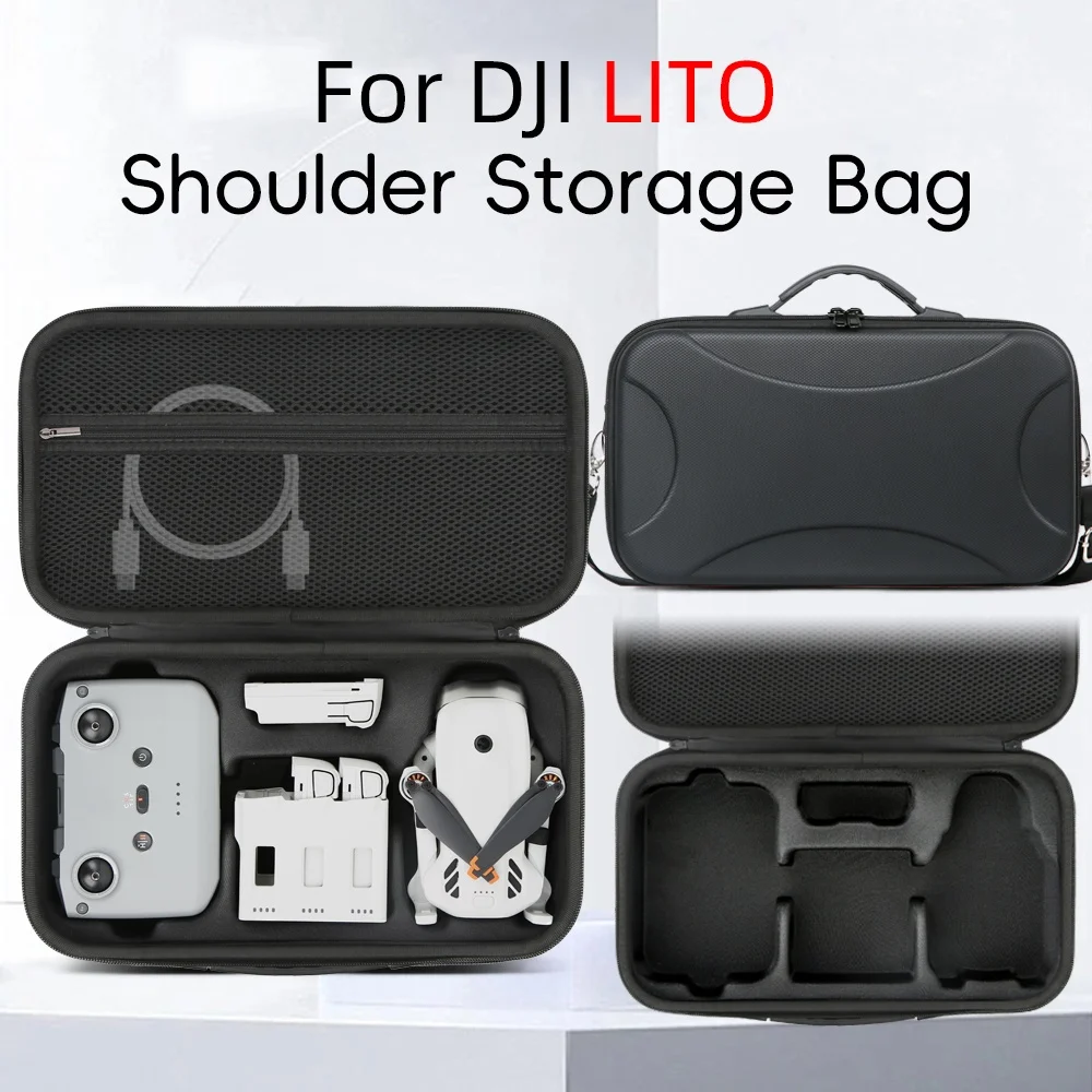 

For DJI Lito X1 Lito 1 RC N3 All-in-One Storage Case with Shoulder Strap