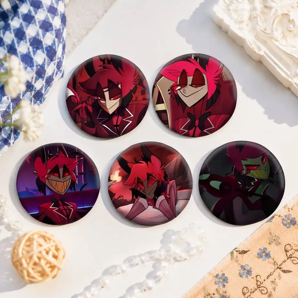 Alastor Anime Character Anime Round Badges, Brooches, Clothing Accessories, Birthday Gifts, Anime Conventions
