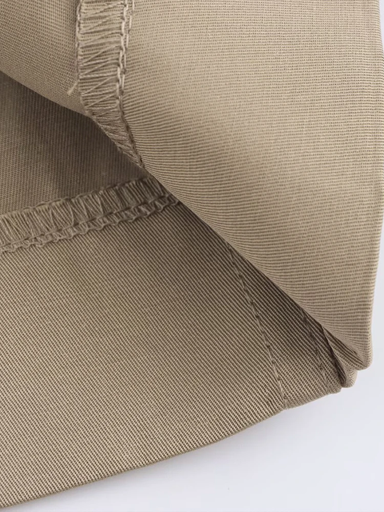 2025 primavera nueva ropa de mujer estilo europeo y americano moda Color sólido cintura alta falda con abertura recta