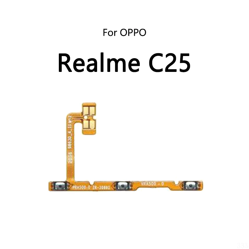 Power Button Switch Volume Mute Button On / Off Flex Cable For OPPO Realme C11 C12 C15 C20 C21 C21Y C25