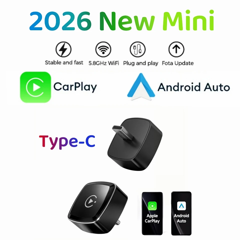 Android Auto inalámbrico Carplay tipo c, Bluetooth, Wifi, Plug and Play, Dongle 2 en 1 para Chevrolet, Citroen, Buick, Cadillac, Chery, VW