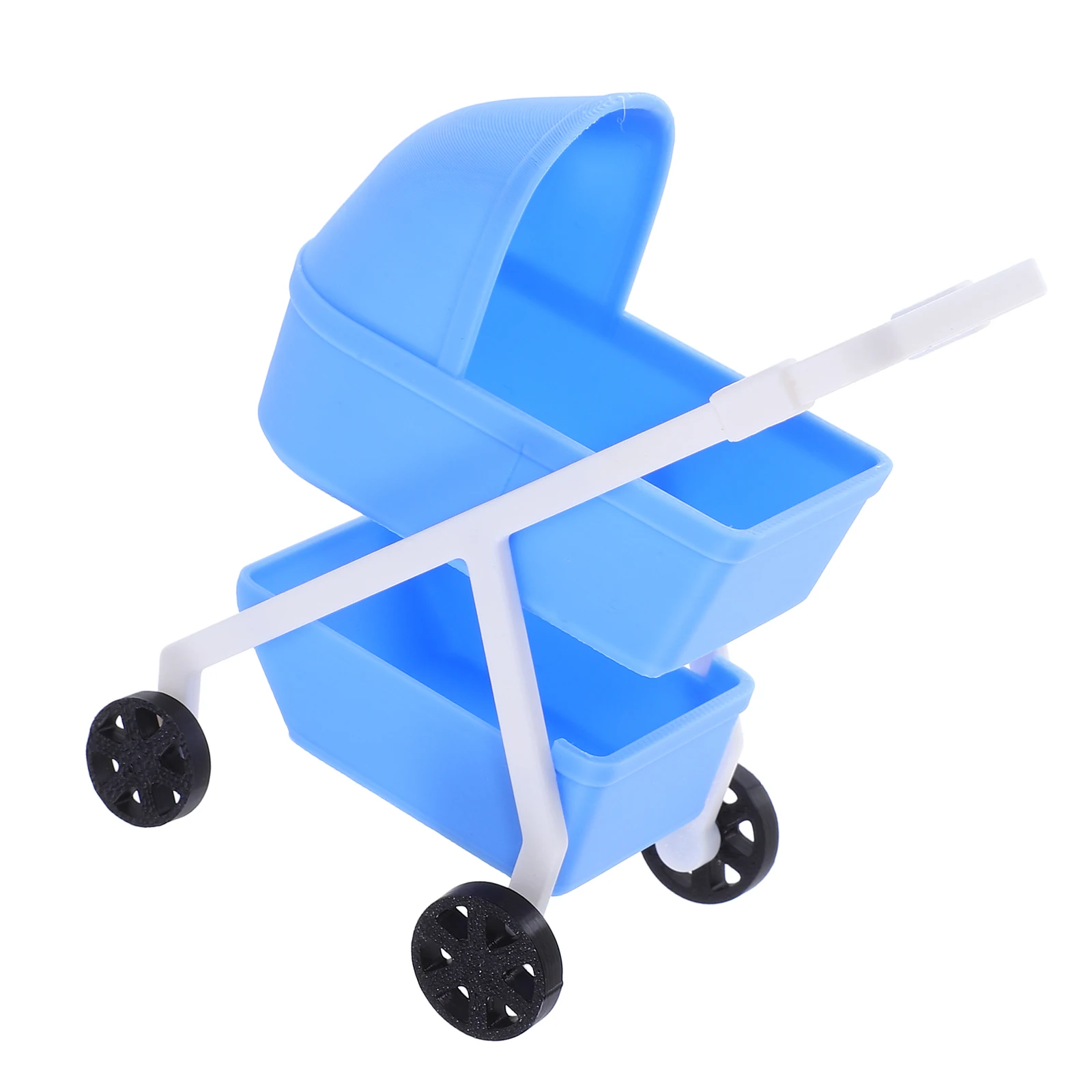 

Realistic 1:12 Miniature Dollhouse Stroller No Assembly Nursery Scene Kids Pretend Play Pushchair Pram Dolly Pram