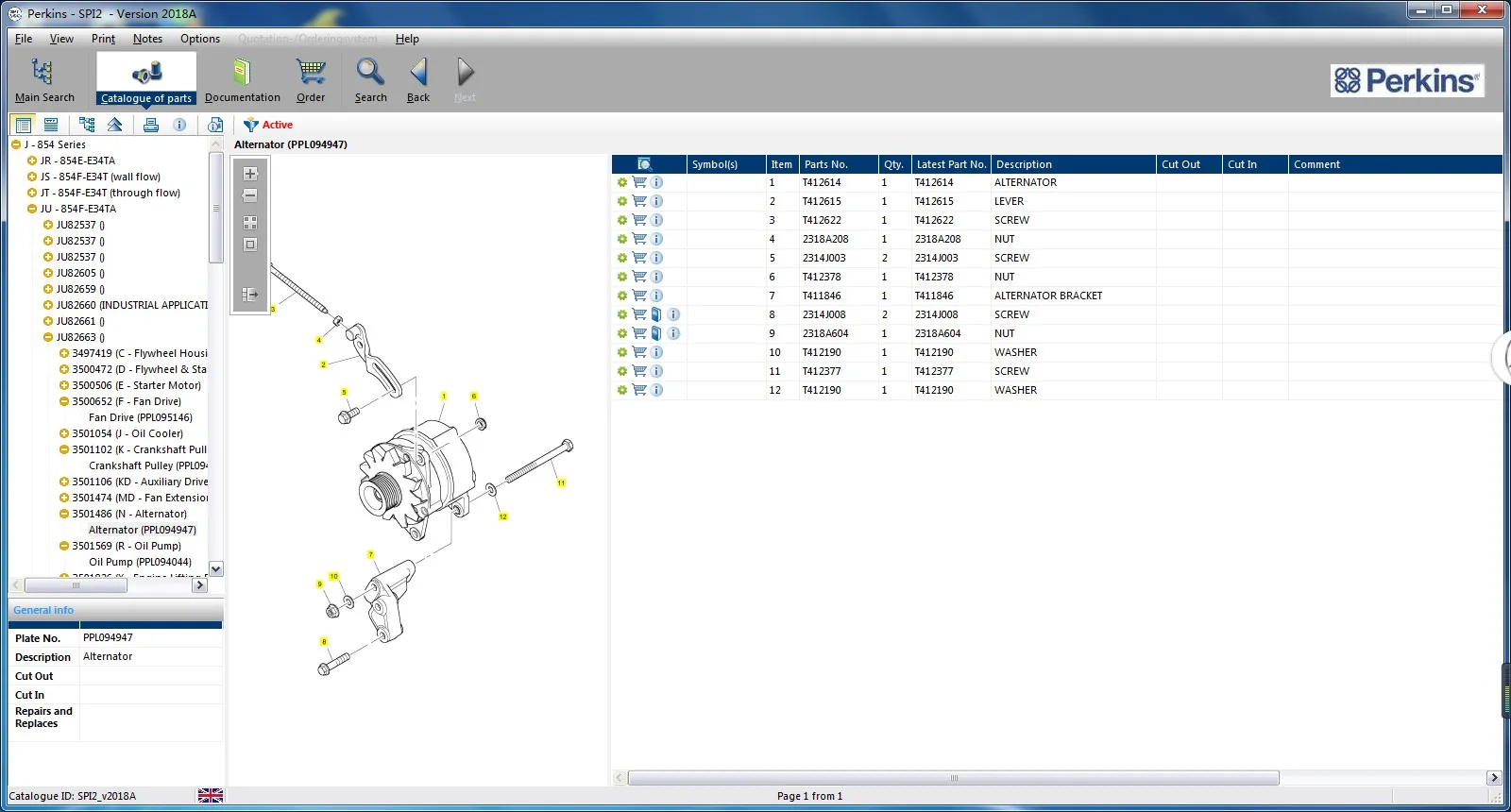 2018A SPI2 Spare parts catalogues and service manuals for all models