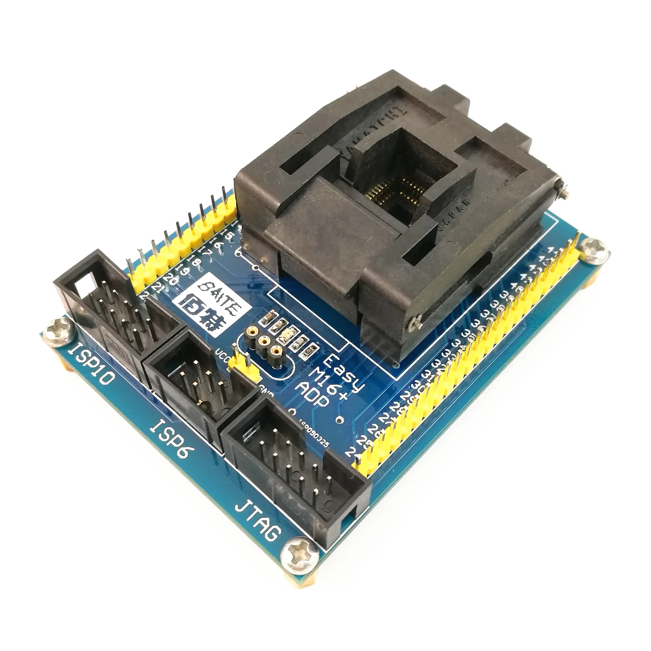 ATMEL AVR Chips ATMega16/32A  Series LQFP44 to AVRJTAG AVRISP 10P/6P Interface Adapter--Easy M16+ ADP Adapter