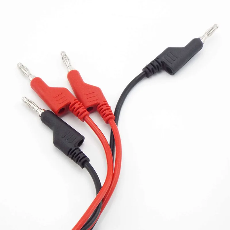 1M Test Cable Lead Double Ended Banana to Banana Plug Test Leads Cable 4mm 10A for Multimeter Measure A4