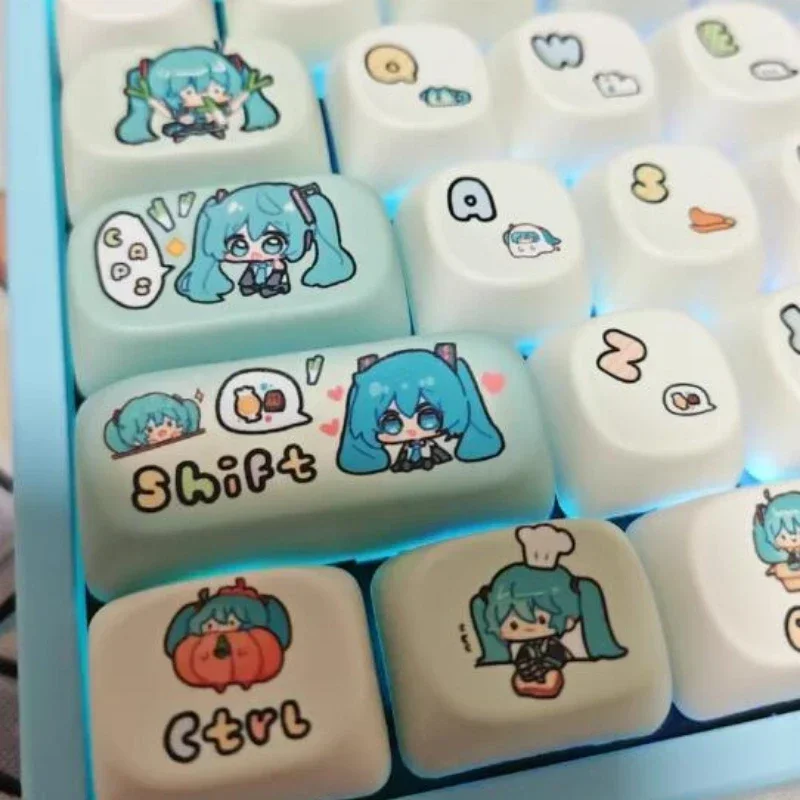 Anime Cartoon Keycaps para PC Gamers, Acessórios Teclado Mecânico, Chave de Substituição, Personalidade, Jogos, Presentes