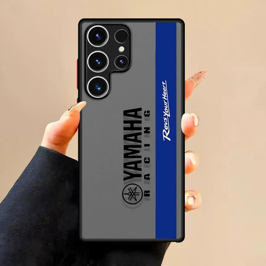 عودة غطاء الهاتف حقيبة لهاتف سامسونج غالاكسي S9 S24 FE S21 S22 زائد S20 S10 S23 الترا S25 حافة دراجة نارية Y-YamAha-S