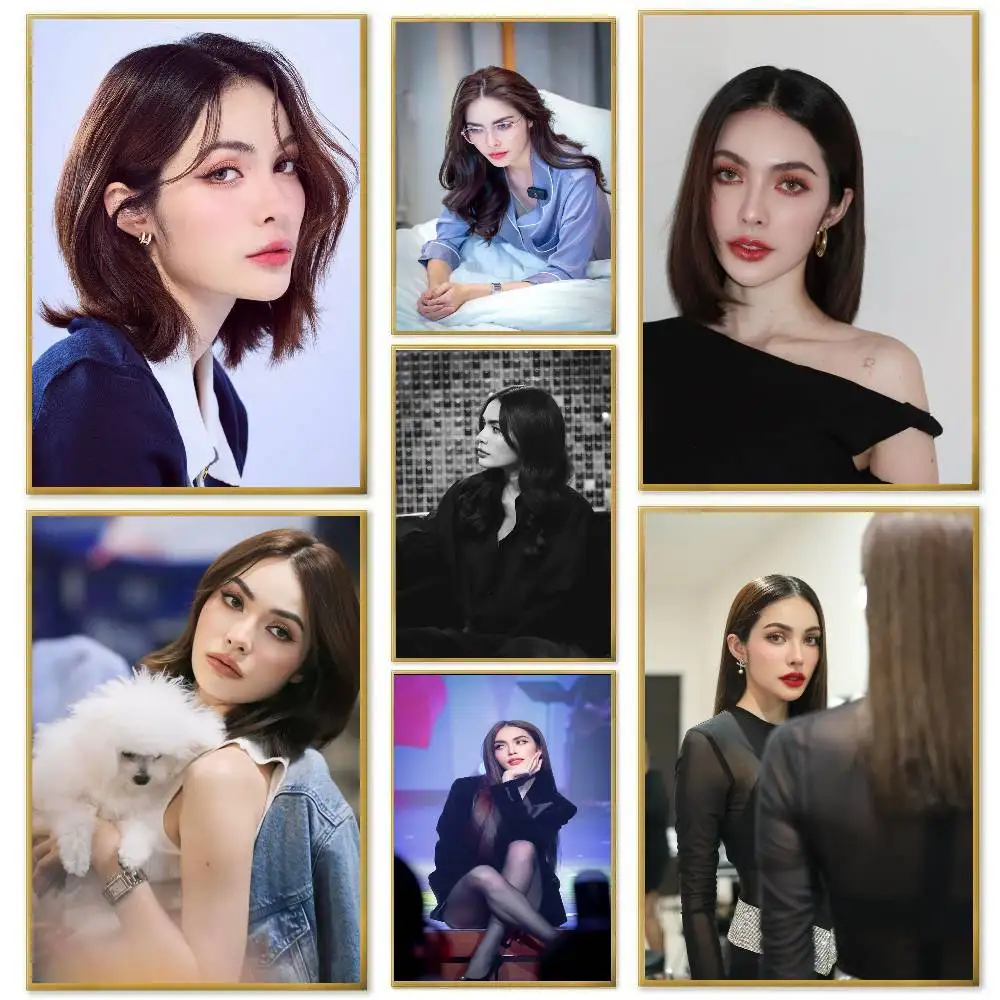 Thai Celebrity Charlotte Austin Poster Art Sticky Wall Waterproof Home Living Room Bedroom Bar Aesthetic Decoration