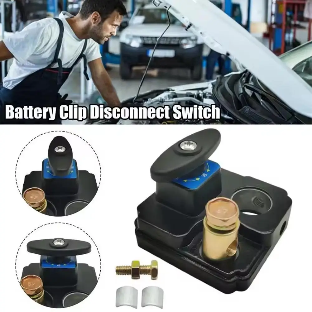 12V/24V Car Battery Disconnect Switch Isolator Power Cut Off Knife Switch For Marine Car Boat Negative Terminal Car Parts T8P9