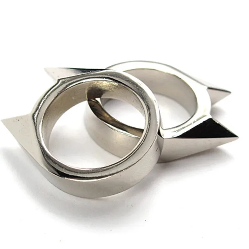 Ring Portable Men Women Self-defense Outdoor Survival Finger Gun Punk Style Emergency Protection Hiking Camping Jewelry