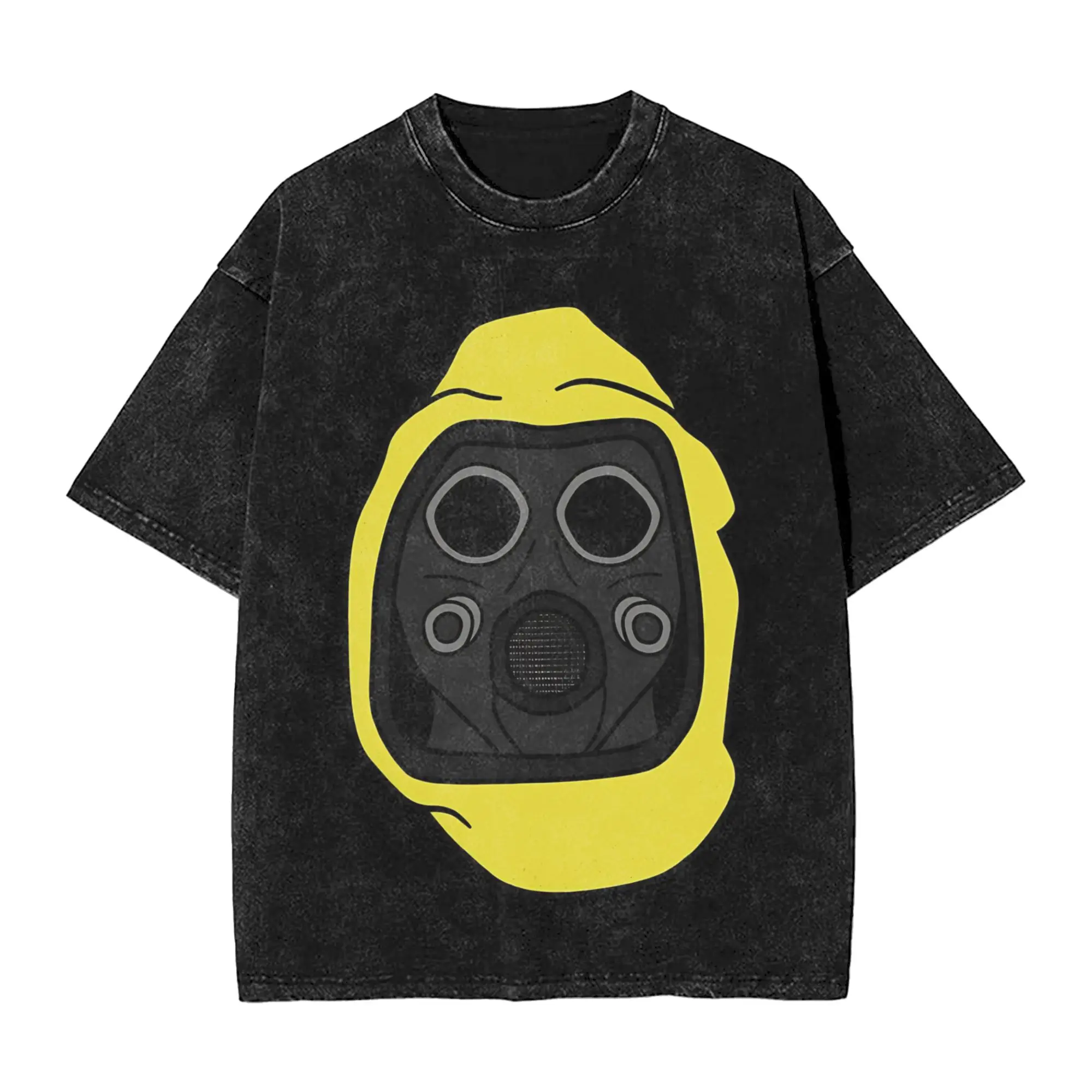 Washed T Shirts The Backrooms Hazmat Employee Vintage T-Shirt High Street  Streetwear Cotton Printed Tops Tops Tees