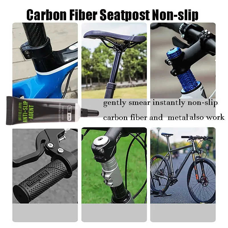 1Pc 10g Carbon Fiber Seatpost Anti Slip Agent For Handlebar Frame Stem Carbon Fiber Surfaces Protection Bike Grease Accessory 