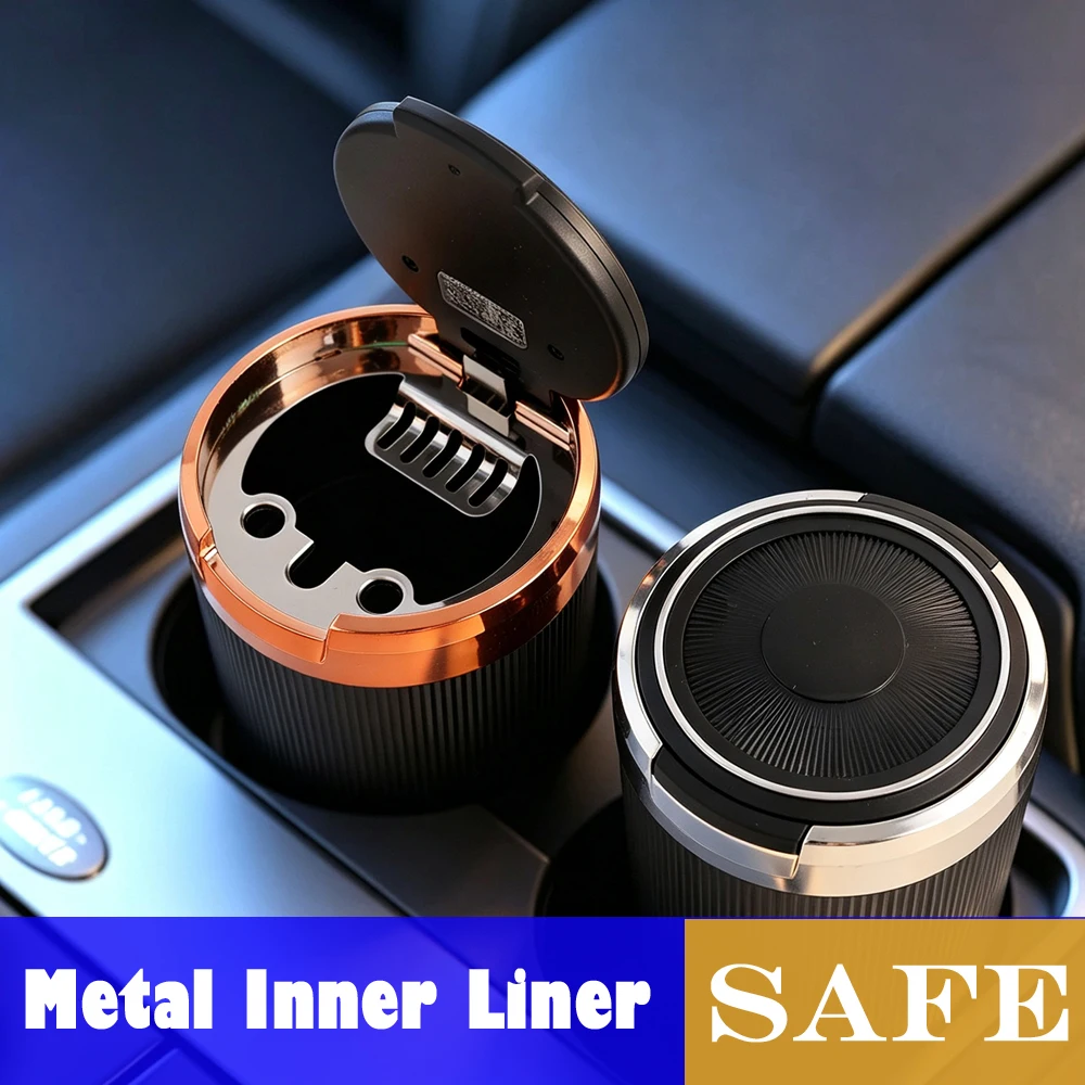 2026 model car ashtray, flip ashtray, creative ashtray, office ashtray, metal inner liner, round ashtray