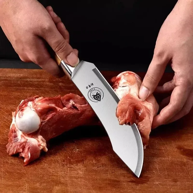 Verbessertes professionelles Ausbein- und Metzgermesser-Set – Multifunktionales Fleisch- und Filetmesser aus Kohlenstoffstahl für den Einsatz in der Küche, beim Grillen und beim Picknick – Detail 5