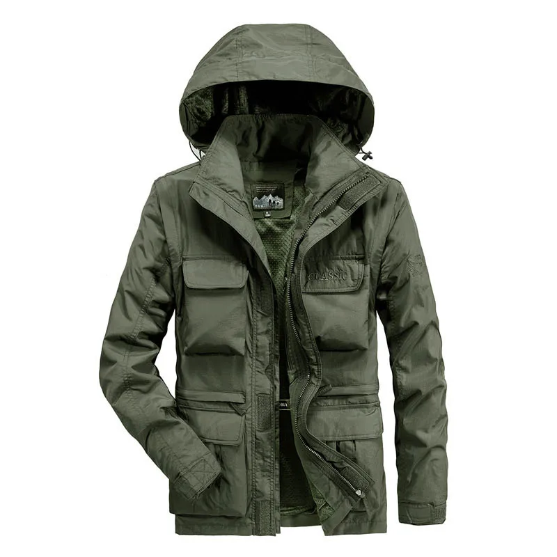 Motorcycle Jacket Men's Winter Coats Parkas Short Overcoat Climbing Clothes Tactical Clothing New Jackets Cardigan Jackets Coat