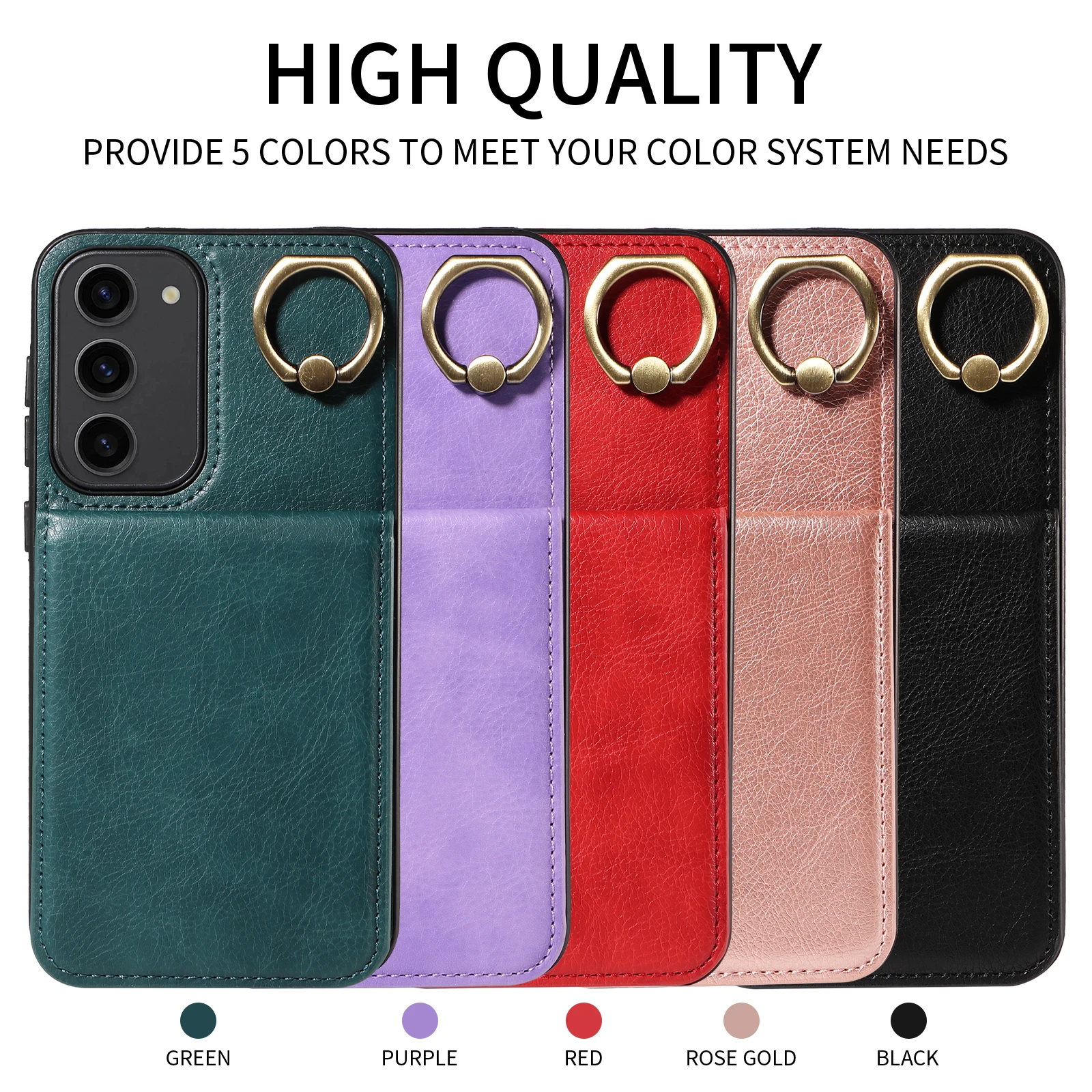 

Phone Cases For Samsung S22/Ultra, S23/Ultra/FE Shockproof And Scratch Resistant Protective Case Leather Shell