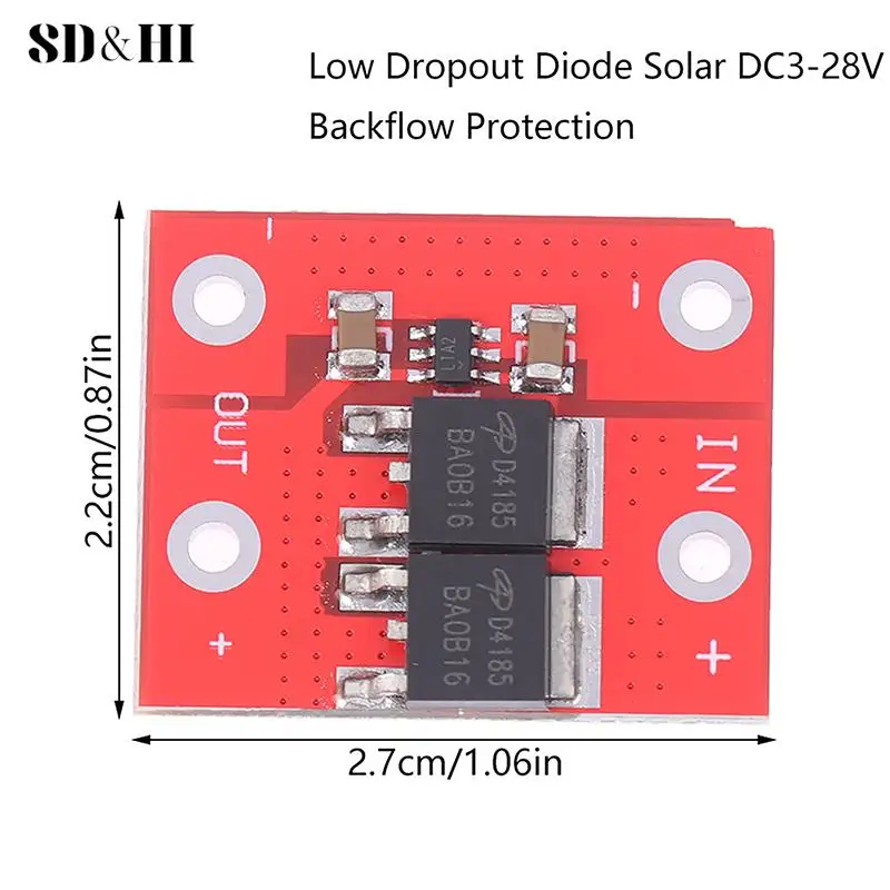 1pc 15A ideal diode low dropout diode solar DC3-28V anti-reverse irrigation and charging reverse irrigation protection