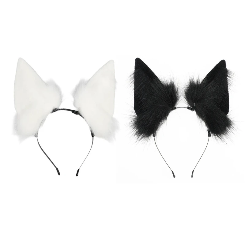 Plush Ear Anime Hairhoop Role Play Stage Props Headband Theme Party Headpieces Drop Shipping