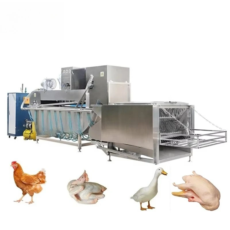 Automatic slaughterhouse equipment Halal poultry chicken slaughtering and processing ironing machine for sale
